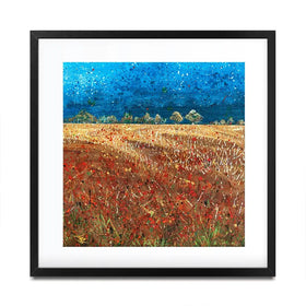 Under Laeden Skies Square Framed Art Print Under Laeden Skies Square Framed Art Print wall art product Jane Brookshaw