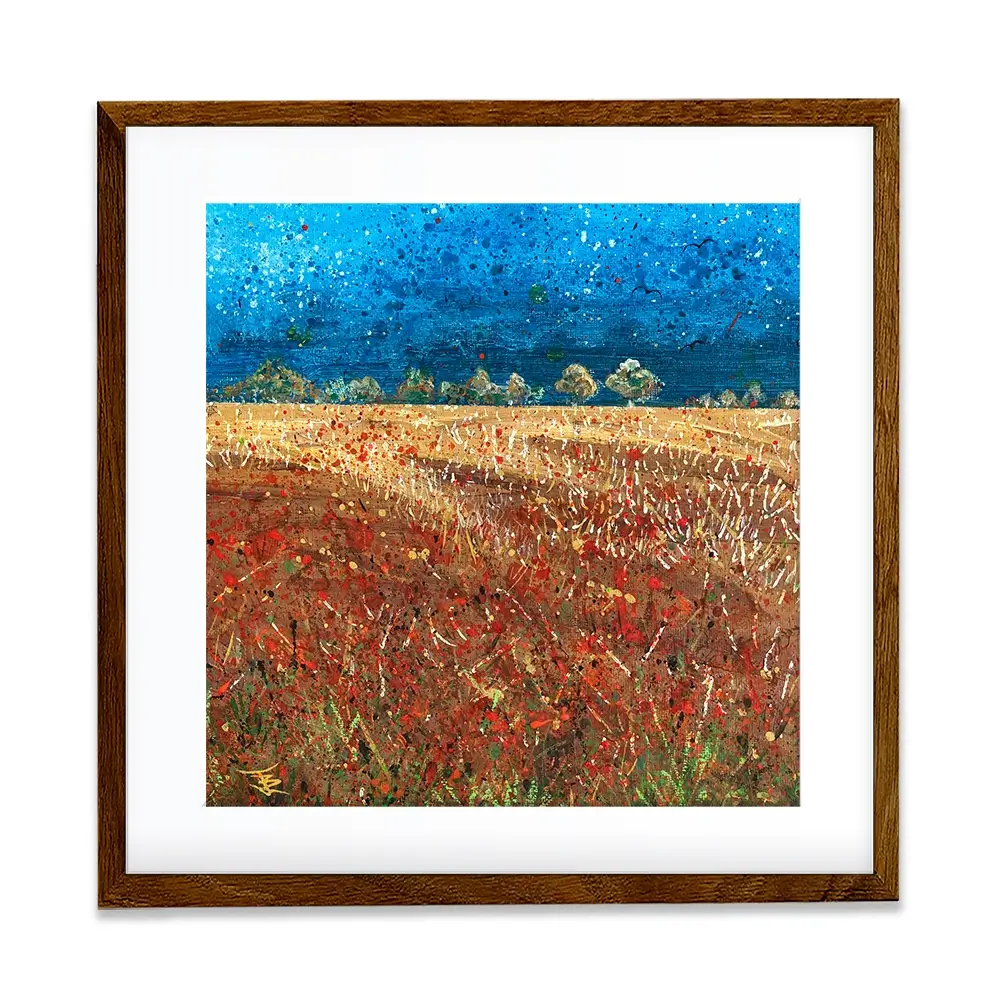 Under Laeden Skies Square Framed Art Print Under Laeden Skies Square Framed Art Print wall art product Jane Brookshaw