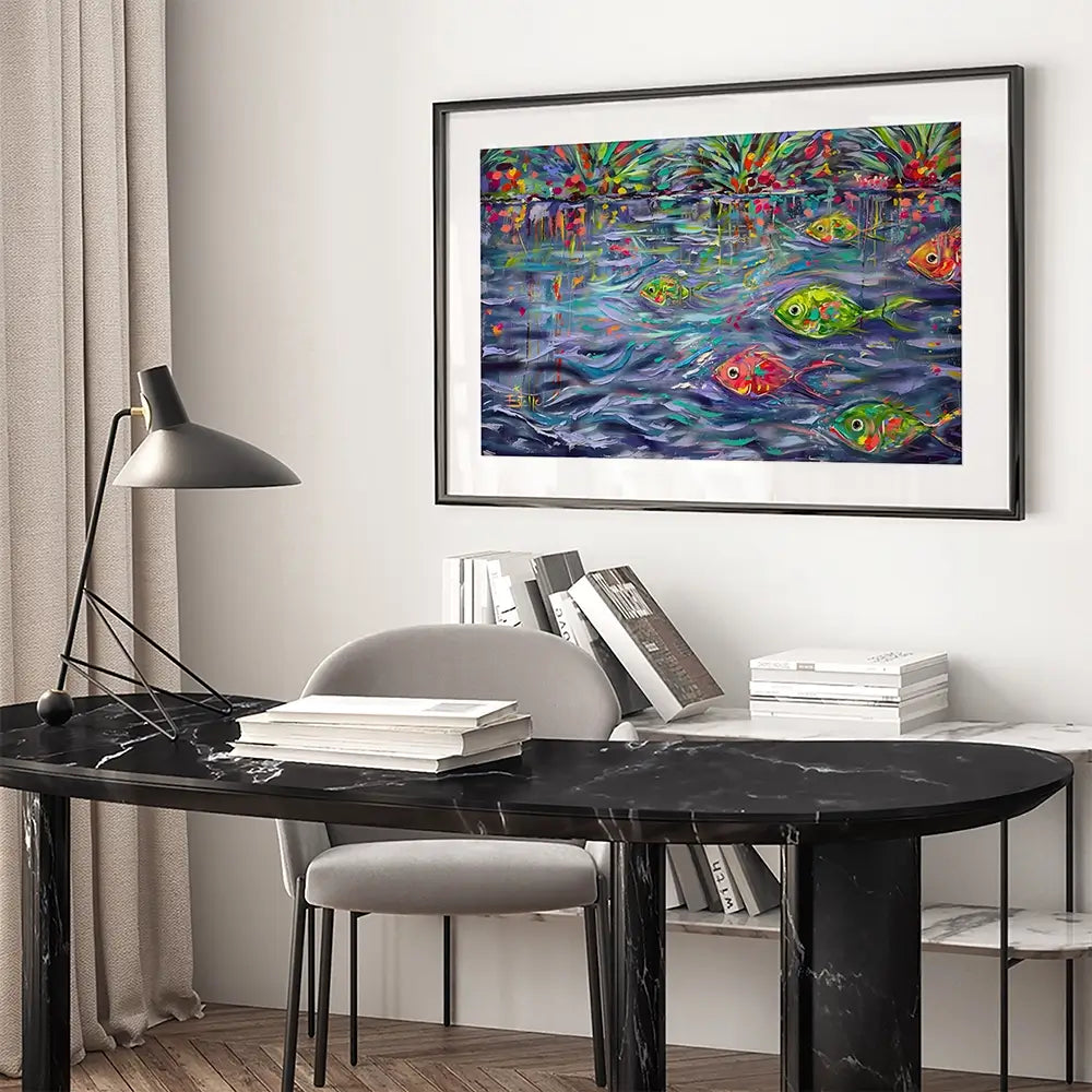 Underwater Eden Framed Art Print Underwater Eden Framed Art Print wall art product Estelle Grengs - Independent