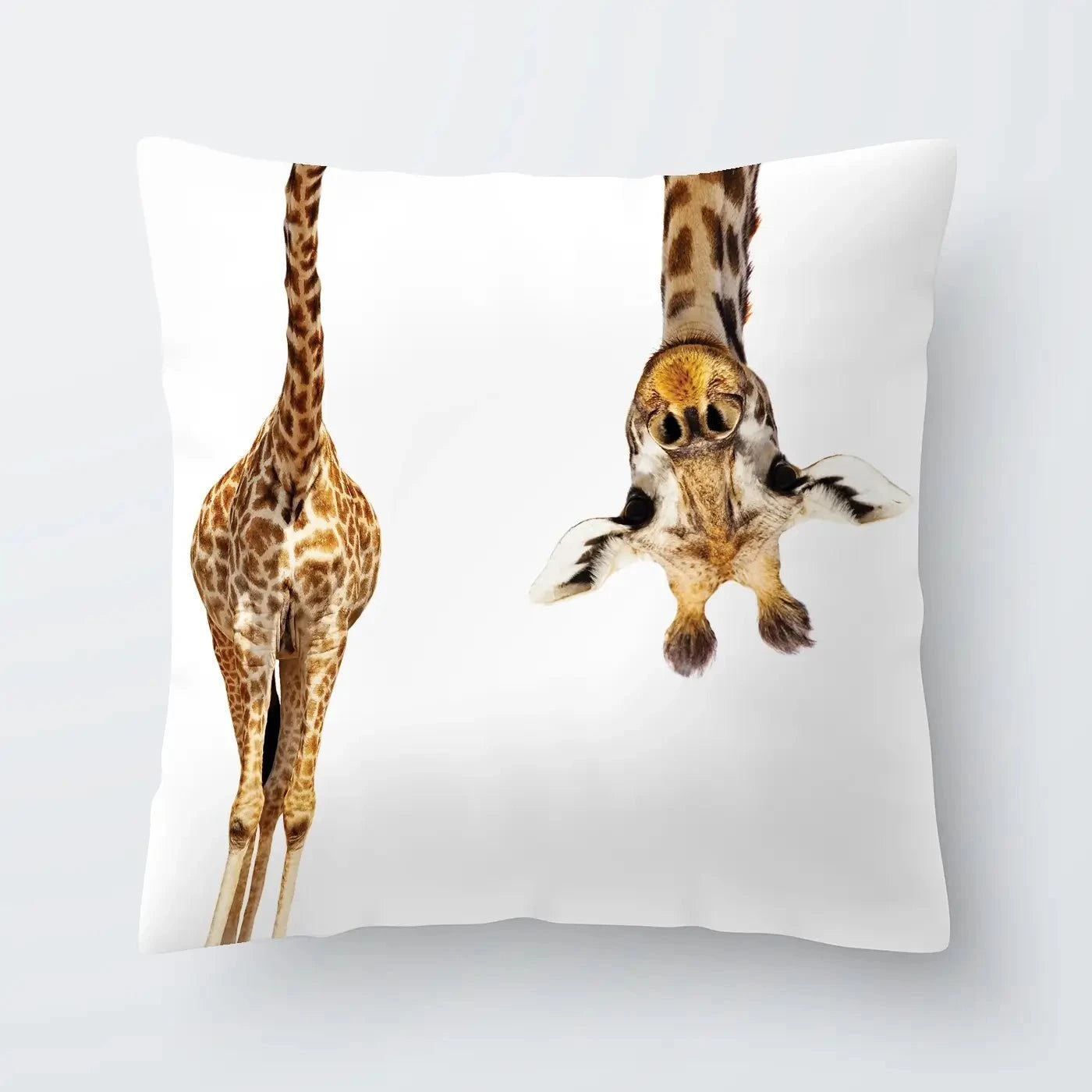 Upside Down Giraffe Cushion Upside Down Giraffe Cushion wall art product Sergey Novikov / Shutterstock
