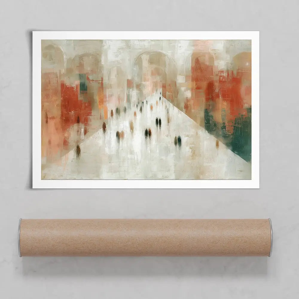 Urban Promenade Art Print Urban Promenade Art Print wall art product Chromatic Storm Studio