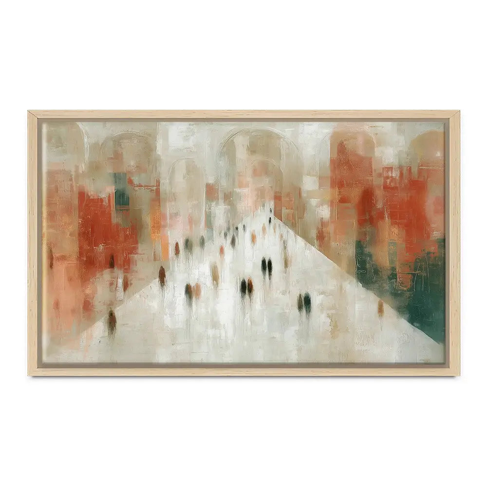 Urban Promenade Canvas Print Urban Promenade Canvas Print wall art product Chromatic Storm Studio