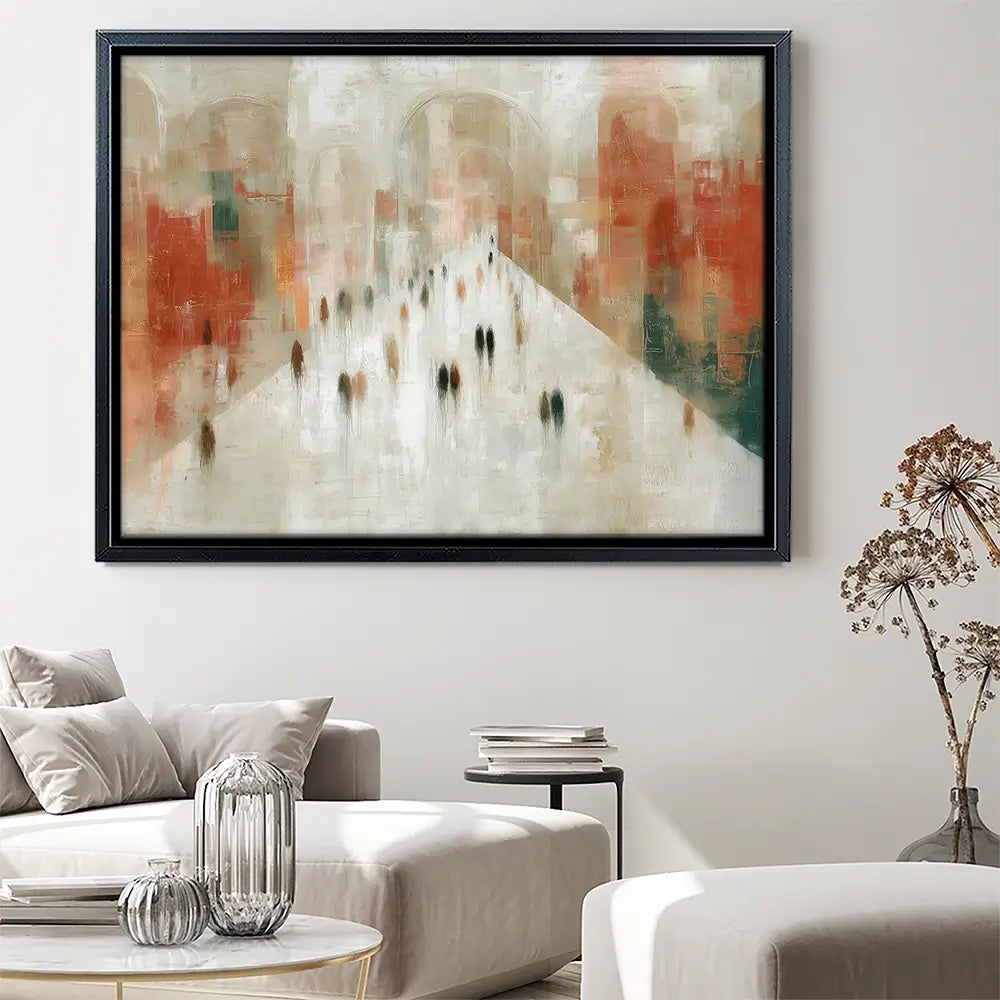 Urban Promenade Canvas Print Urban Promenade Canvas Print wall art product Chromatic Storm Studio