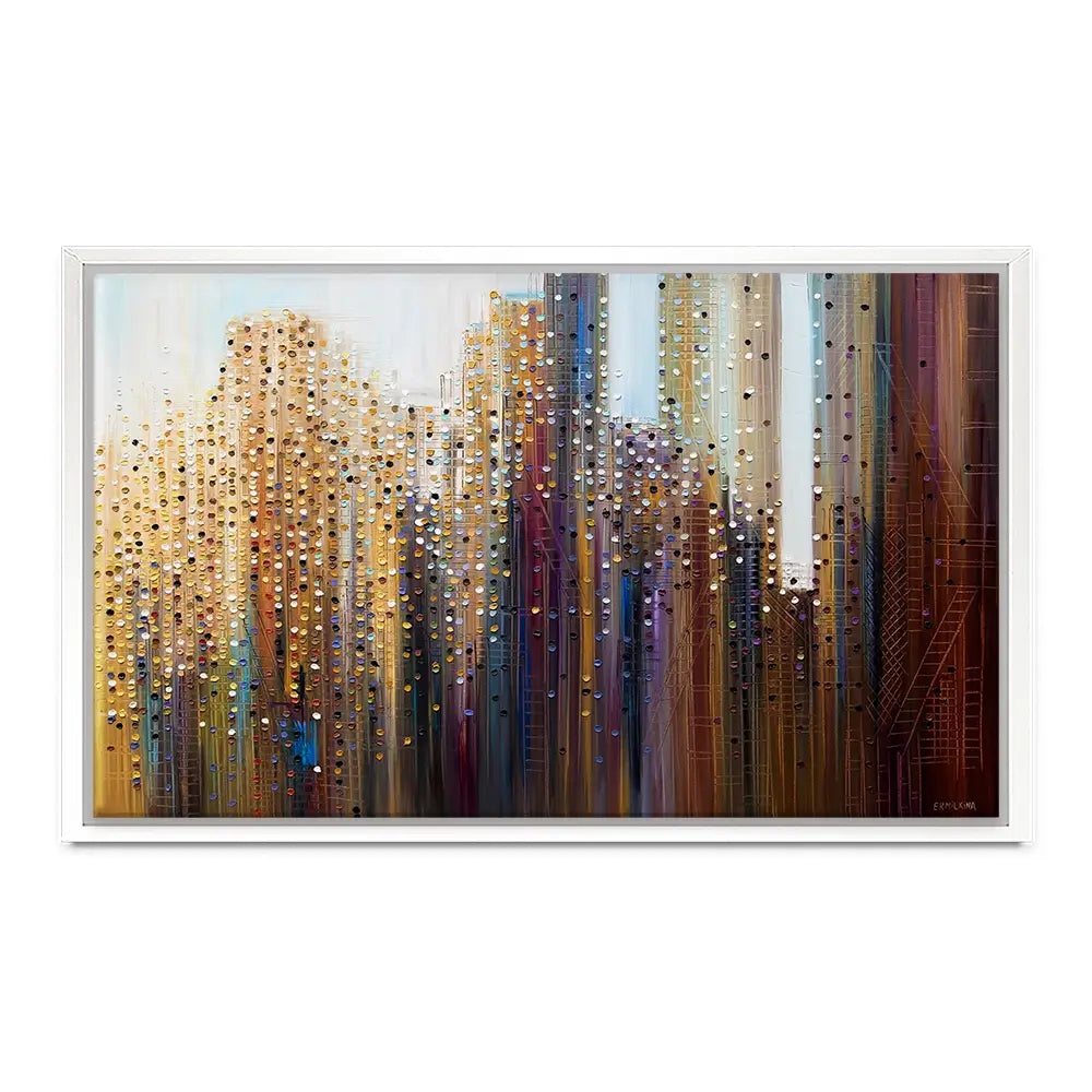 Urban Skyline Canvas Print Urban Skyline Canvas Print wall art product Ekaterina Ermilkina