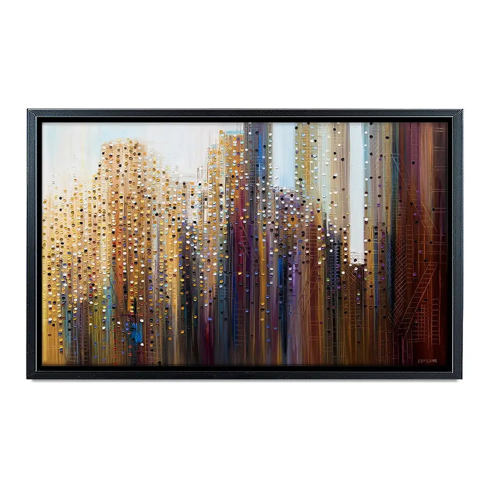 Urban Skyline Canvas Print Urban Skyline Canvas Print wall art product Ekaterina Ermilkina