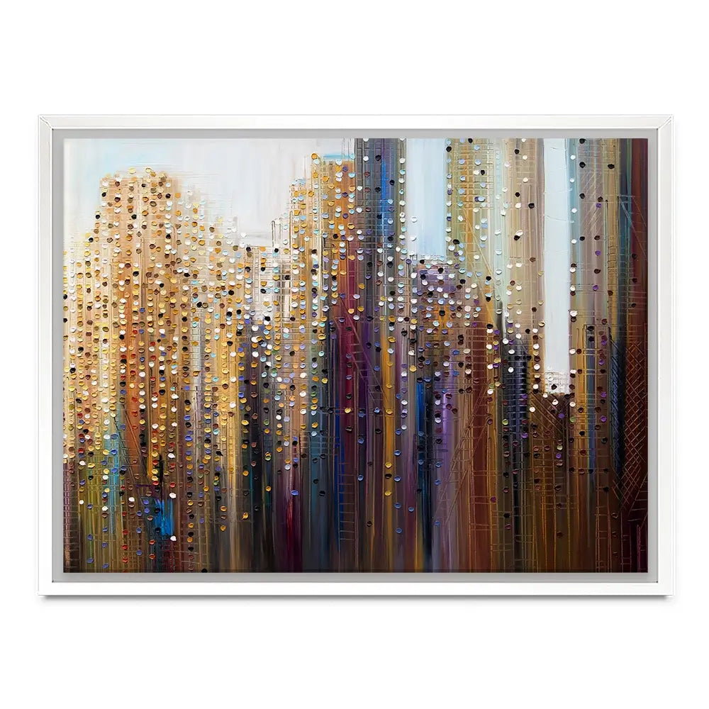 Urban Skyline Canvas Print Urban Skyline Canvas Print wall art product Ekaterina Ermilkina