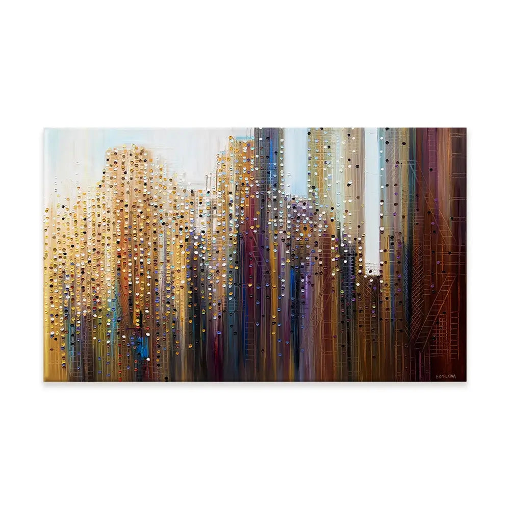 Urban Skyline Canvas Print Urban Skyline Canvas Print wall art product Ekaterina Ermilkina