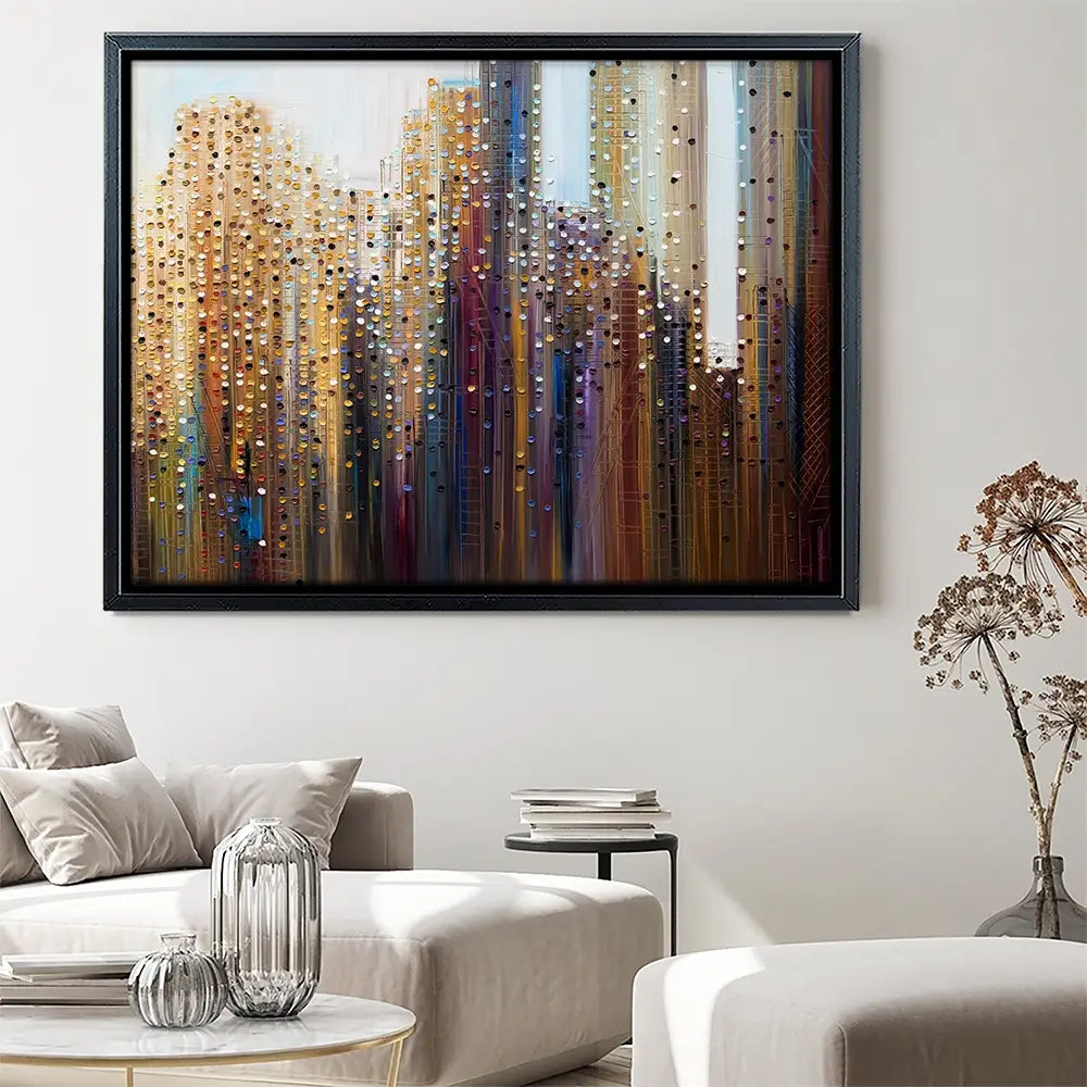 Urban Skyline Canvas Print Urban Skyline Canvas Print wall art product Ekaterina Ermilkina