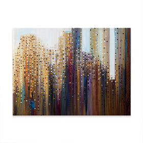 Urban Skyline Canvas Print Urban Skyline Canvas Print wall art product Ekaterina Ermilkina