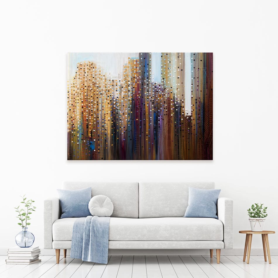 Urban Skyline Canvas Print wall art product Ekaterina Ermilkina / Independent