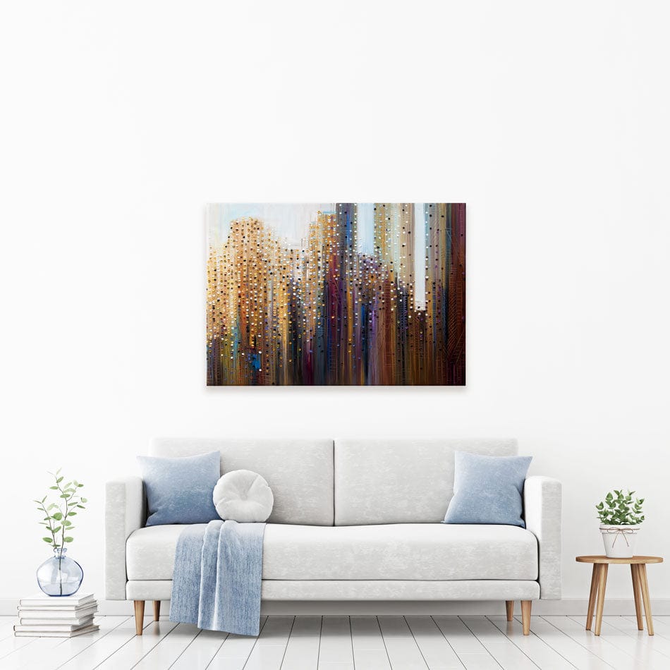 Urban Skyline Canvas Print wall art product Ekaterina Ermilkina / Independent