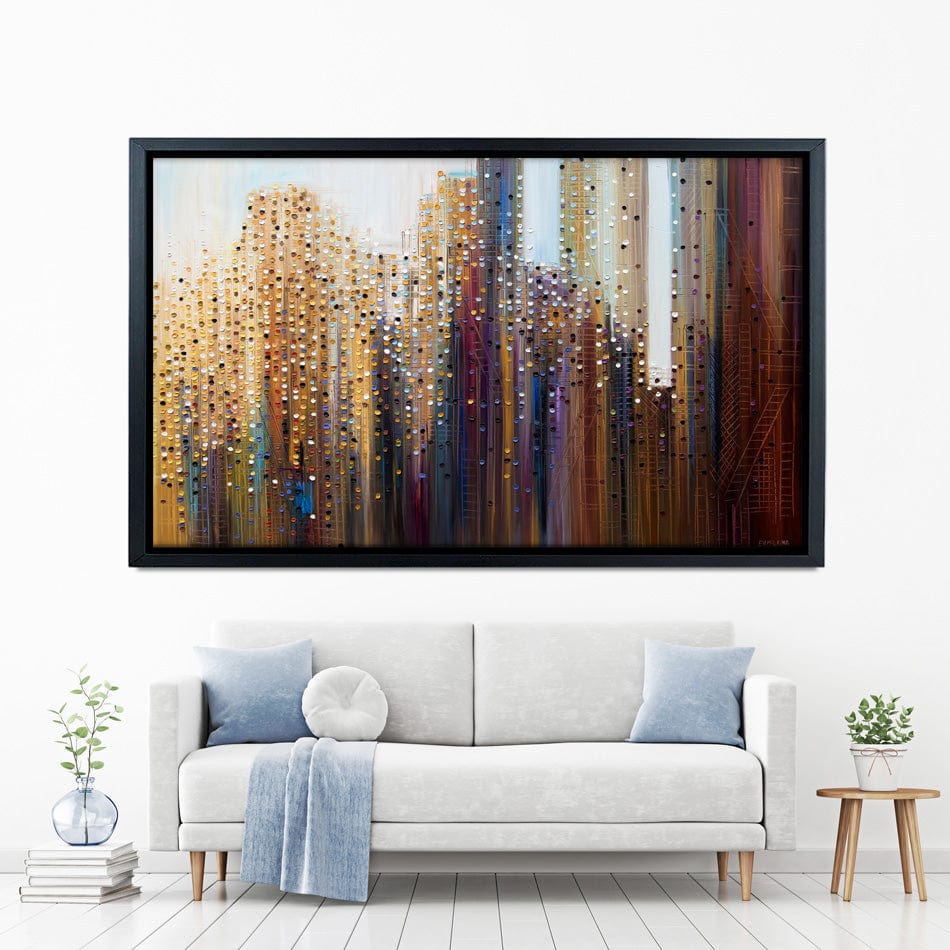 Urban Skyline Canvas Print wall art product Ekaterina Ermilkina / Independent