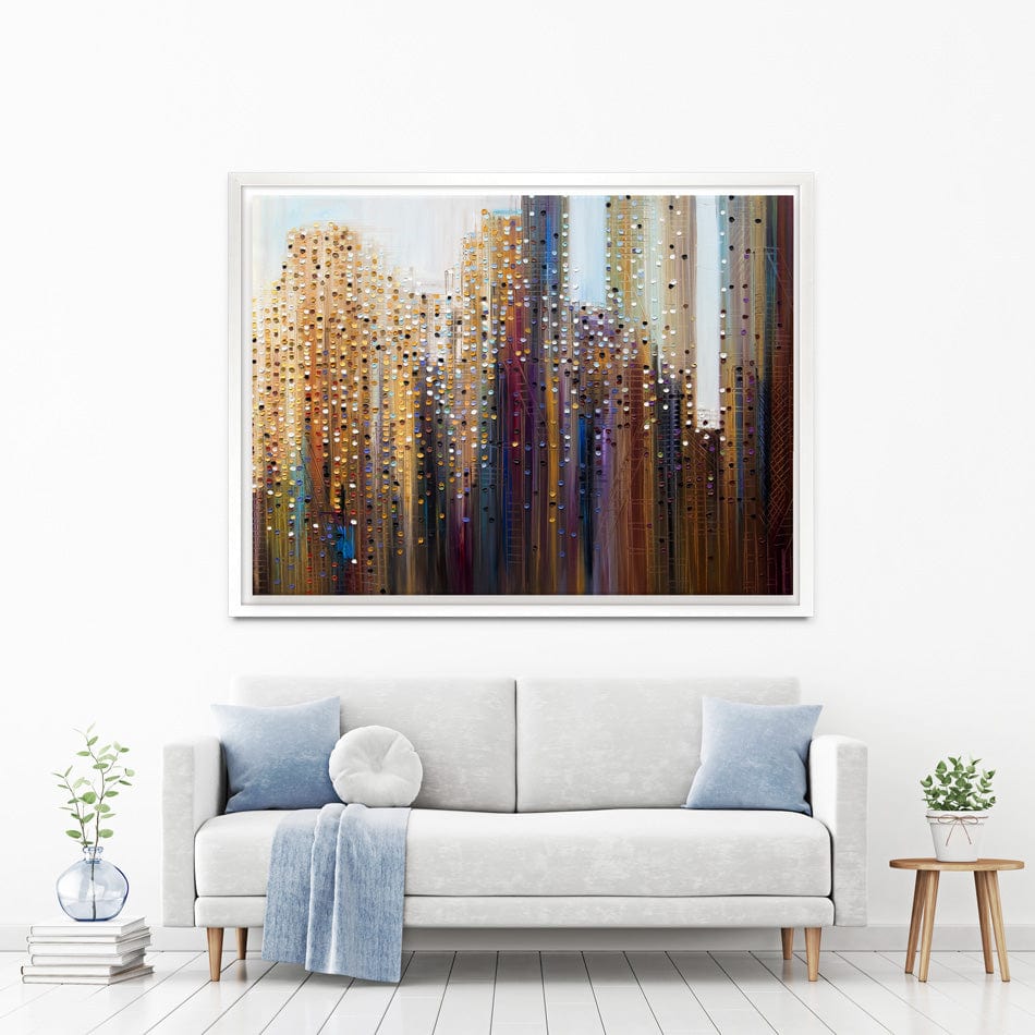 Urban Skyline Canvas Print wall art product Ekaterina Ermilkina / Independent
