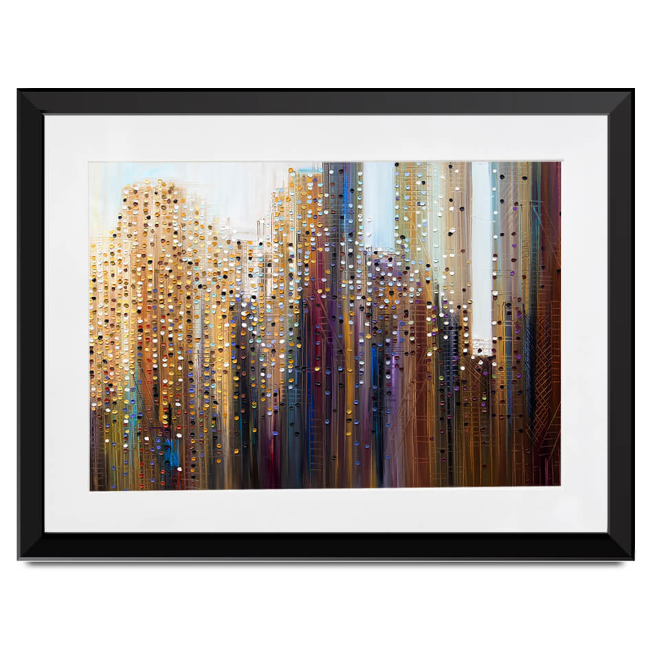 Urban Skyline Framed Art Print Urban Skyline Framed Art Print wall art product Ekaterina Ermilkina