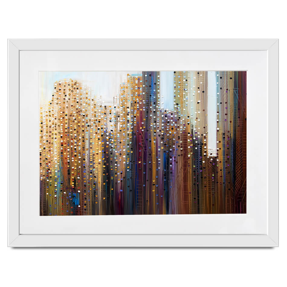 Urban Skyline Framed Art Print Urban Skyline Framed Art Print wall art product Ekaterina Ermilkina