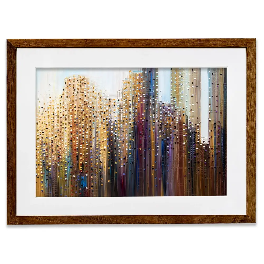 Urban Skyline Framed Art Print Urban Skyline Framed Art Print wall art product Ekaterina Ermilkina