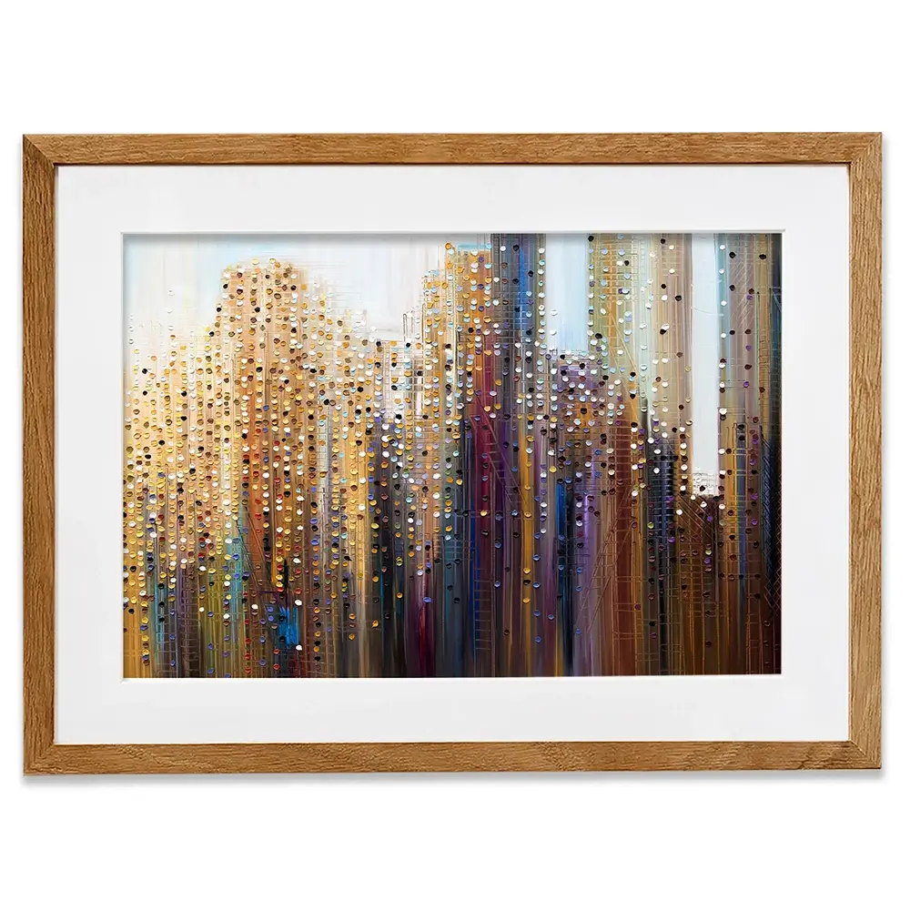 Urban Skyline Framed Art Print Urban Skyline Framed Art Print wall art product Ekaterina Ermilkina