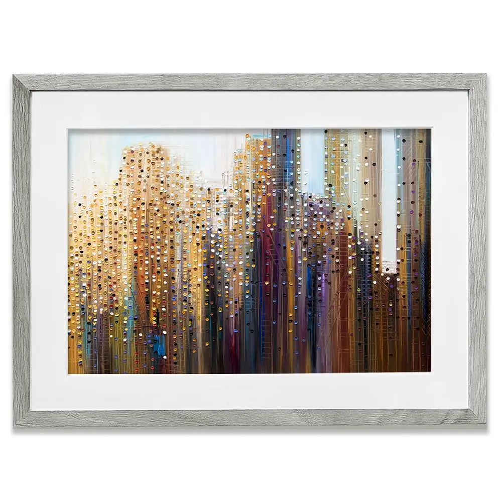 Urban Skyline Framed Art Print Urban Skyline Framed Art Print wall art product Ekaterina Ermilkina