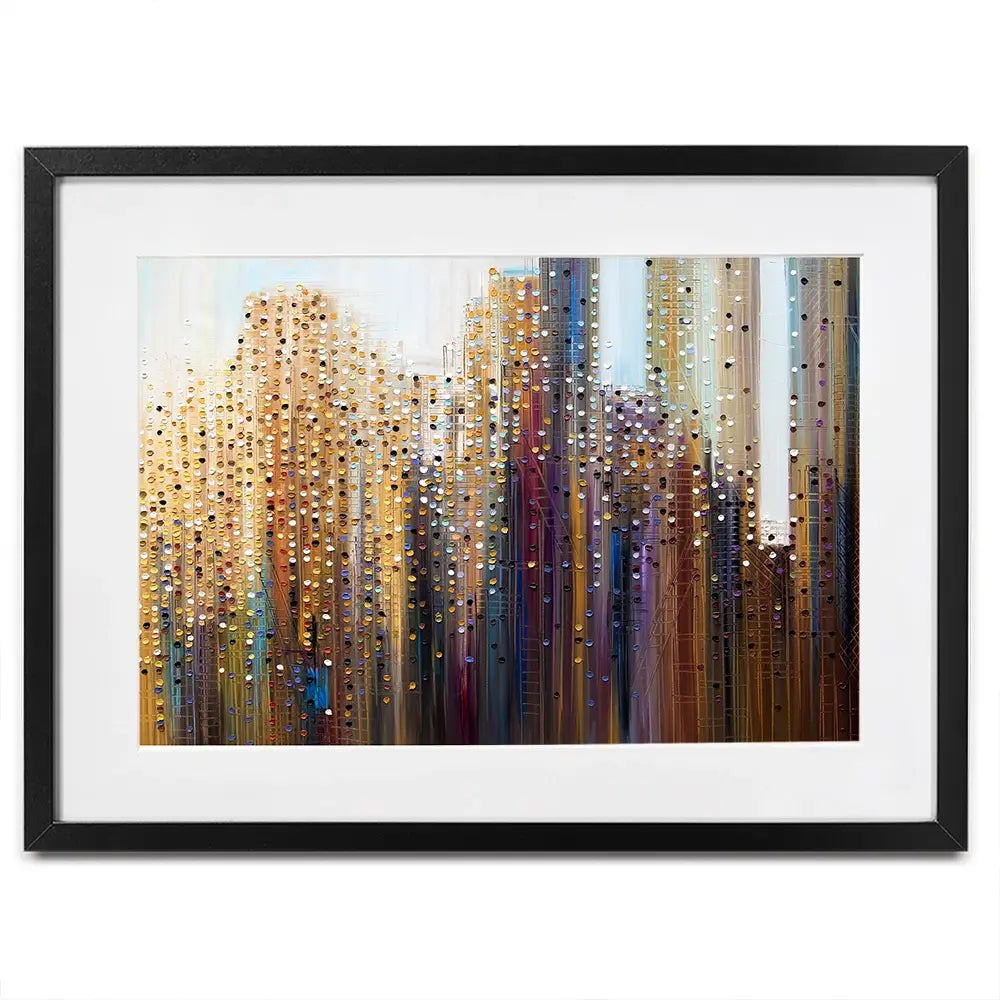Urban Skyline Framed Art Print Urban Skyline Framed Art Print wall art product Ekaterina Ermilkina