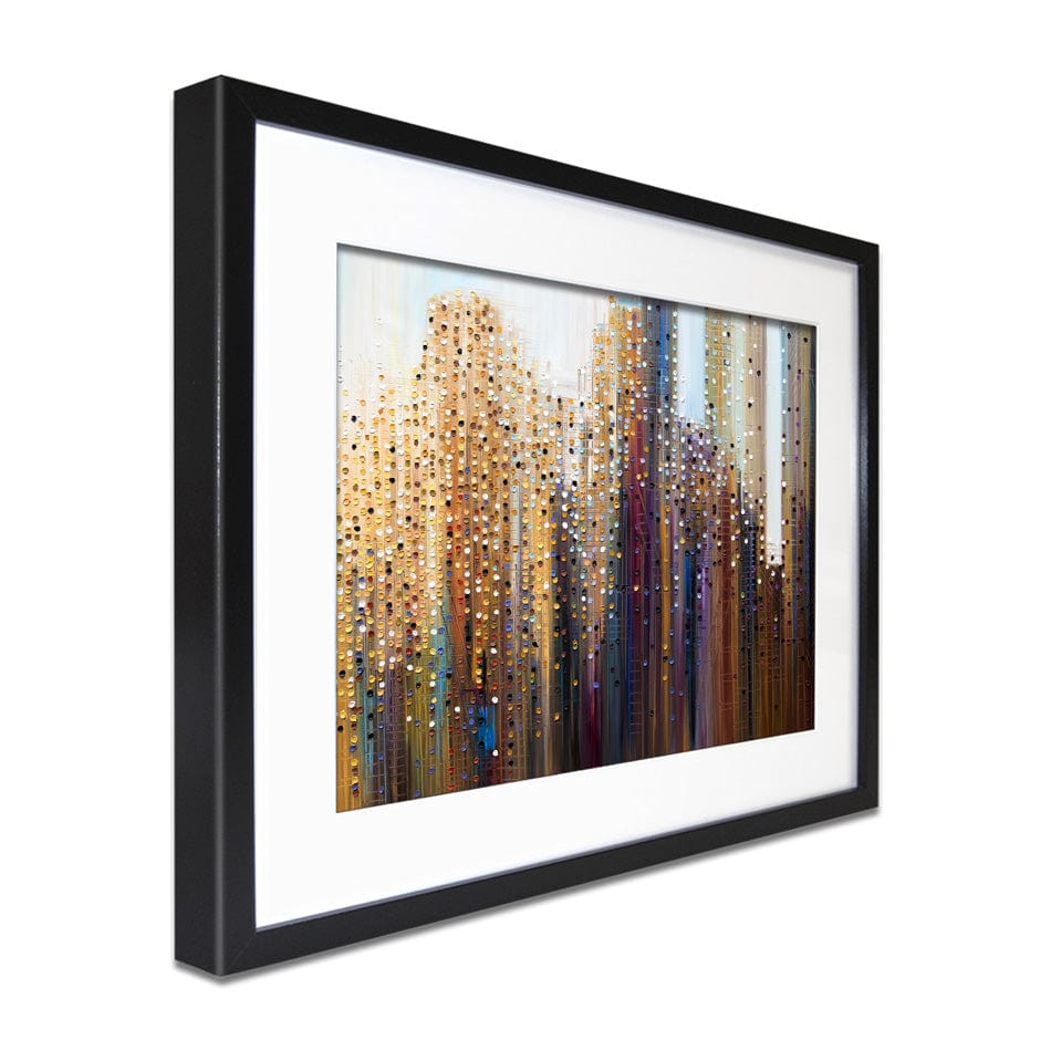 Urban Skyline Framed Art Print wall art product Ekaterina Ermilkina / Independent
