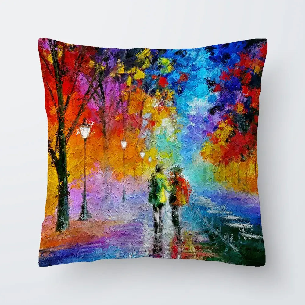 Us Two In The Night Cushion Us Two In The Night Cushion wall art product Art Print Shop