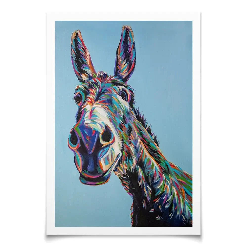 Valentine The Donkey Art Print Valentine The Donkey Art Print wall art product Carolee Vitaletti
