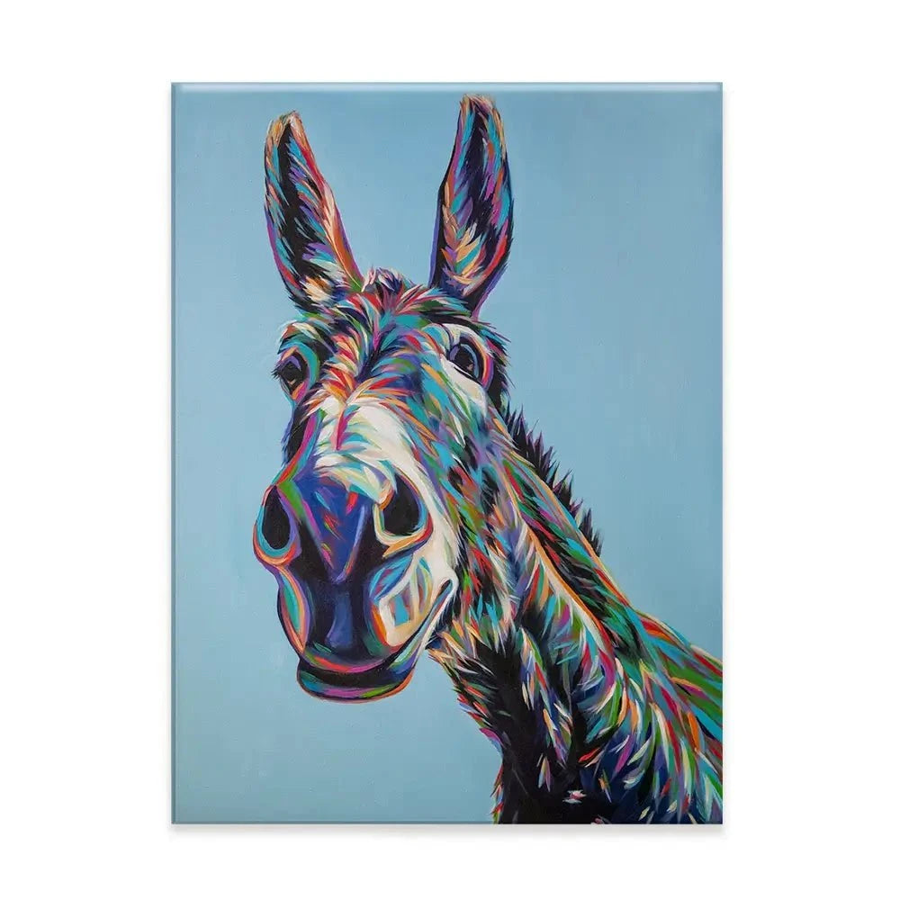 Valentine The Donkey Canvas Print Valentine The Donkey Canvas Print wall art product Carolee Vitaletti