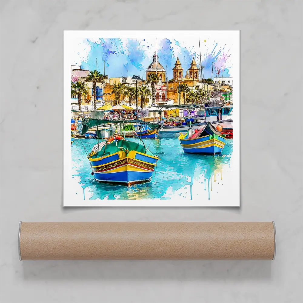 Valetta Malta Square Art Print Valetta Malta Square Art Print wall art product David Alexander Elder