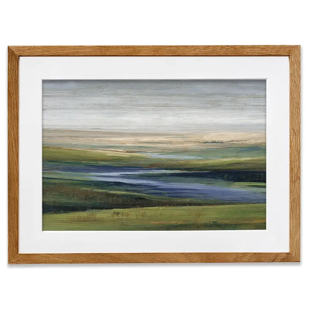 Valley Abstract Framed Art Print Valley Abstract Framed Art Print wall art product Petal Prints Design - Independent