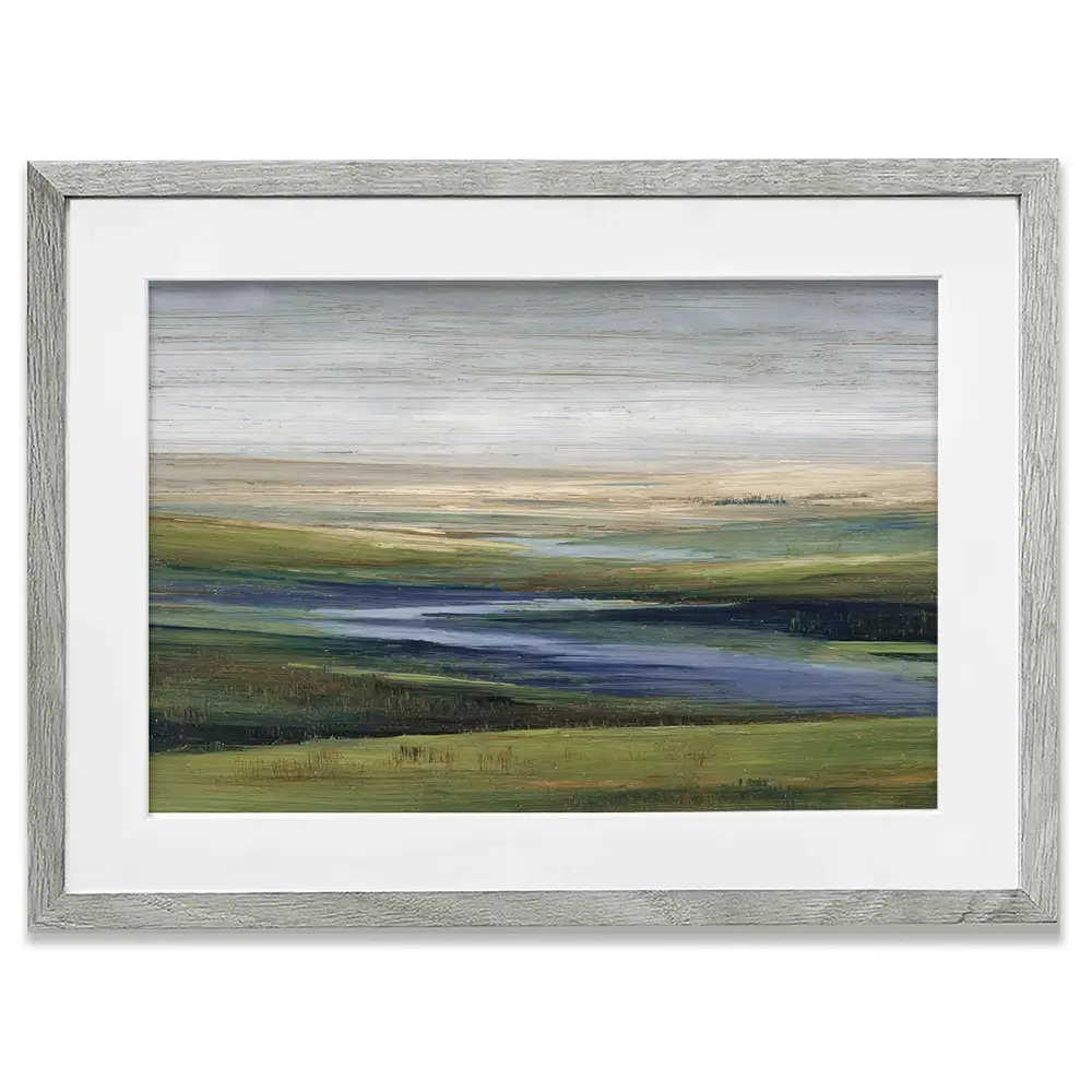 Valley Abstract Framed Art Print Valley Abstract Framed Art Print wall art product Petal Prints Design - Independent
