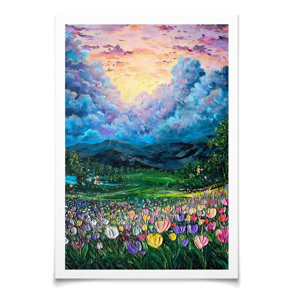 Valley Of Dreams Art Print Valley Of Dreams Art Print wall art product Nada Khatib