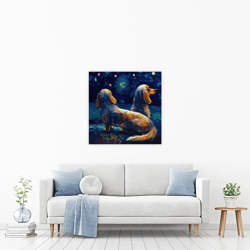 Van Gogh Dachshunds Canvas Print Van Gogh Dachshunds Canvas Print wall art product Svetlana Aleynikova