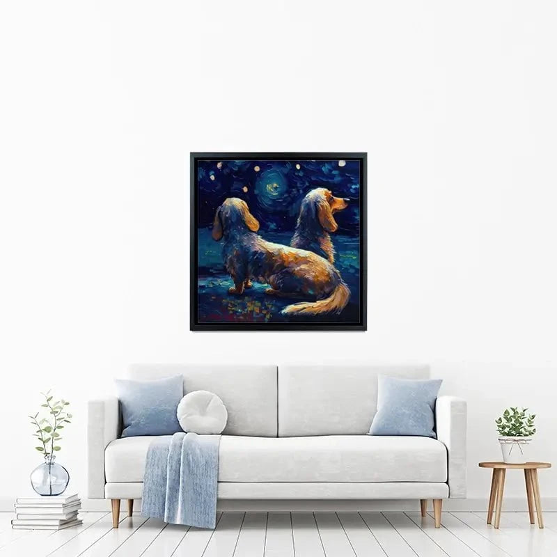Van Gogh Dachshunds Canvas Print Van Gogh Dachshunds Canvas Print wall art product Svetlana Aleynikova