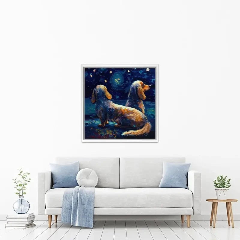 Van Gogh Dachshunds Canvas Print Van Gogh Dachshunds Canvas Print wall art product Svetlana Aleynikova