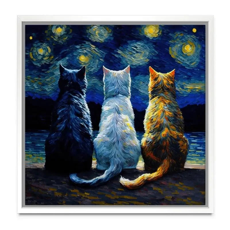 Van Gogh Three Cats Canvas Print Van Gogh Three Cats Canvas Print wall art product Svetlana Aleynikova
