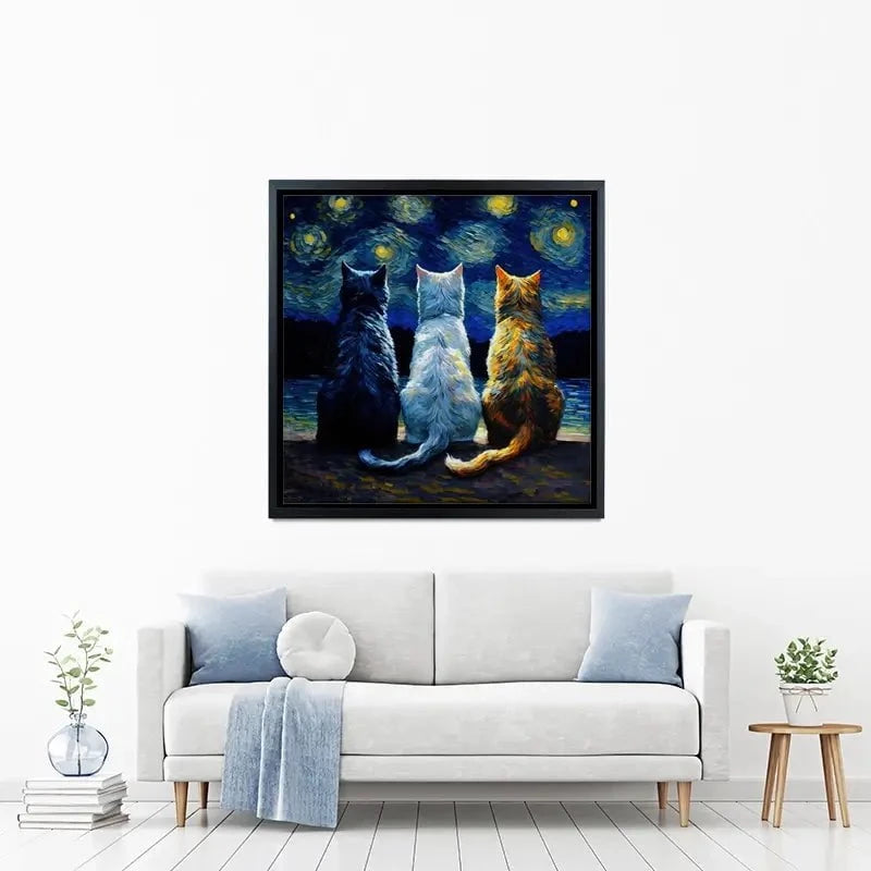 Van Gogh Three Cats Canvas Print Van Gogh Three Cats Canvas Print wall art product Svetlana Aleynikova