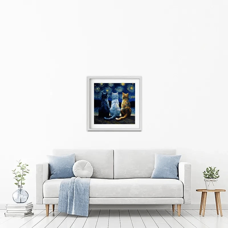 Van Gogh Three Cats Framed Art Print Van Gogh Three Cats Framed Art Print wall art product Svetlana Aleynikova