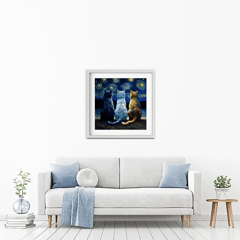 Van Gogh Three Cats Framed Art Print Van Gogh Three Cats Framed Art Print wall art product Svetlana Aleynikova