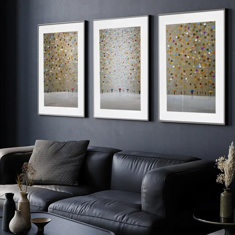 Velvet Rain Framed Art Print Trio Velvet Rain Framed Art Print Trio wall art product Ekaterina Ermilkina