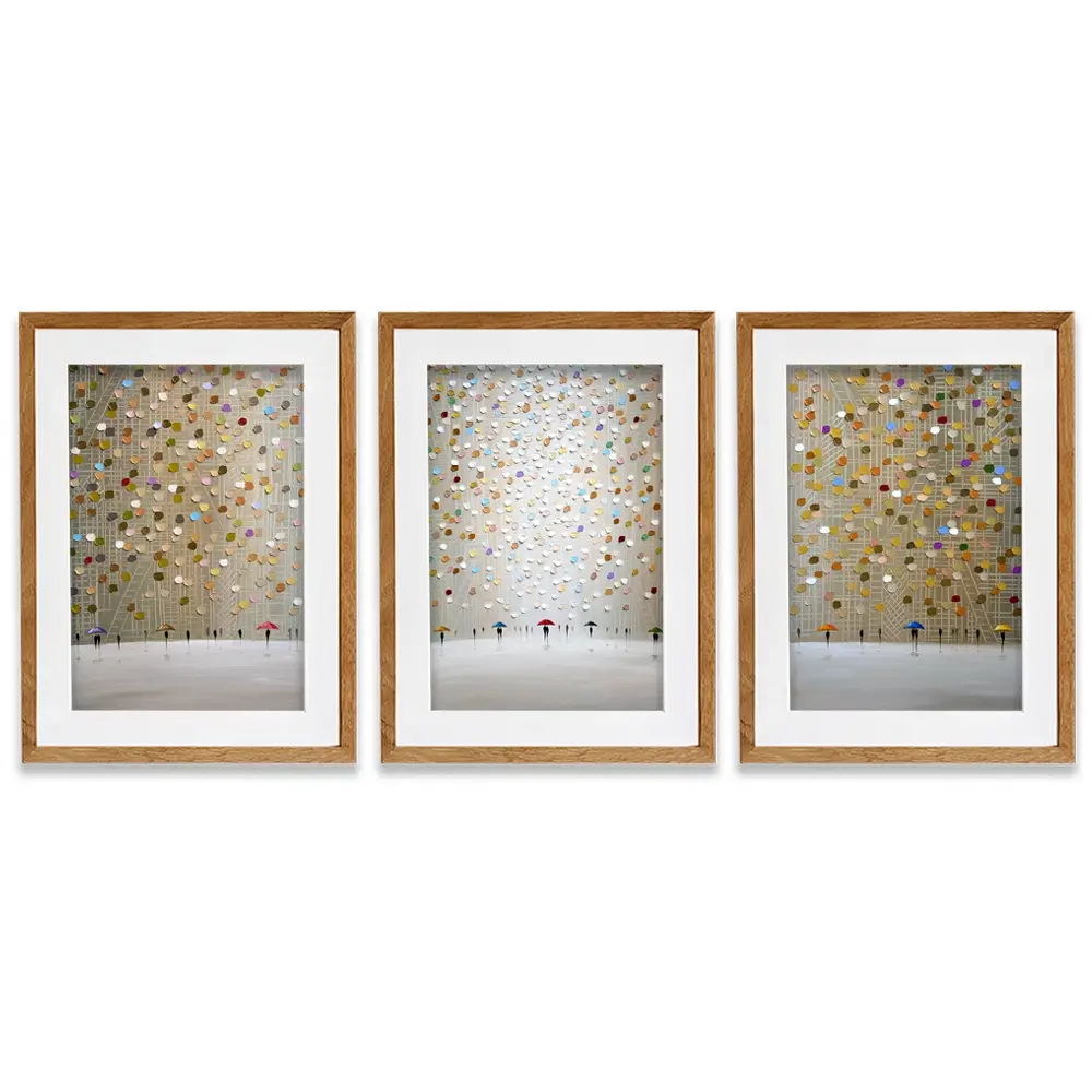 Velvet Rain Framed Art Print Trio Velvet Rain Framed Art Print Trio wall art product Ekaterina Ermilkina