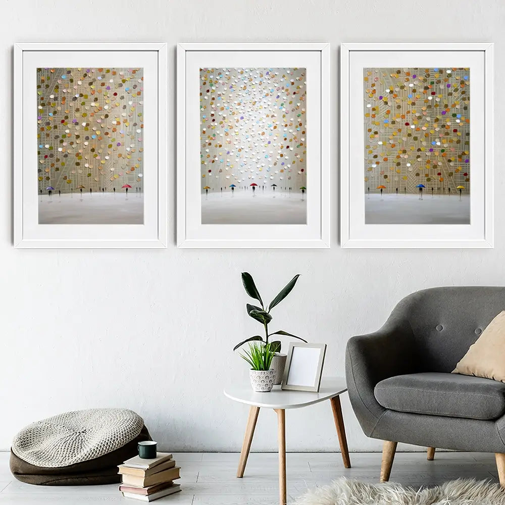 Velvet Rain Framed Art Print Trio Velvet Rain Framed Art Print Trio wall art product Ekaterina Ermilkina