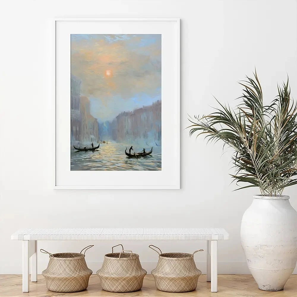 Venice Morning Mist Framed Art Print Venice Morning Mist Framed Art Print wall art product Chuck Larivey
