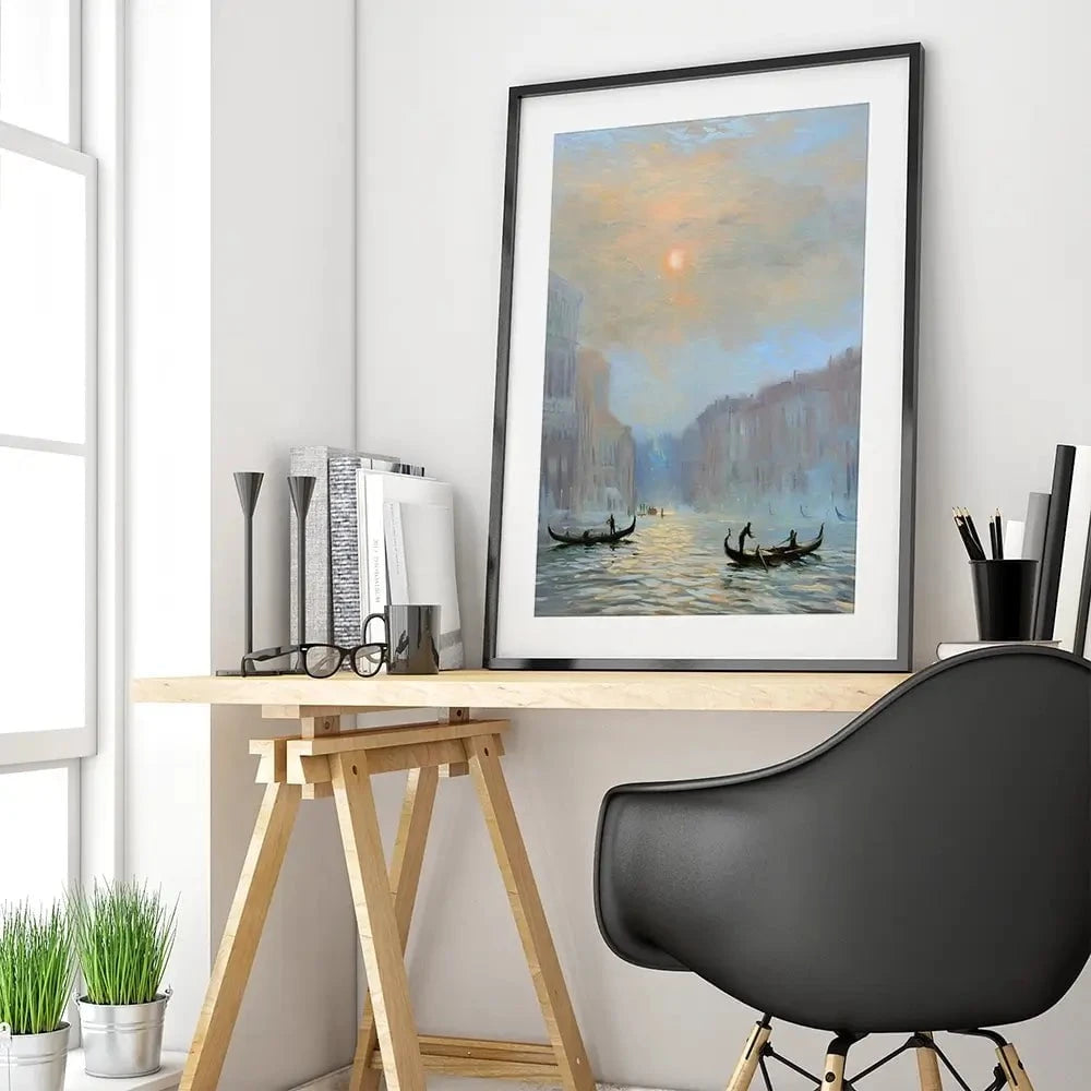 Venice Morning Mist Framed Art Print Venice Morning Mist Framed Art Print wall art product Chuck Larivey