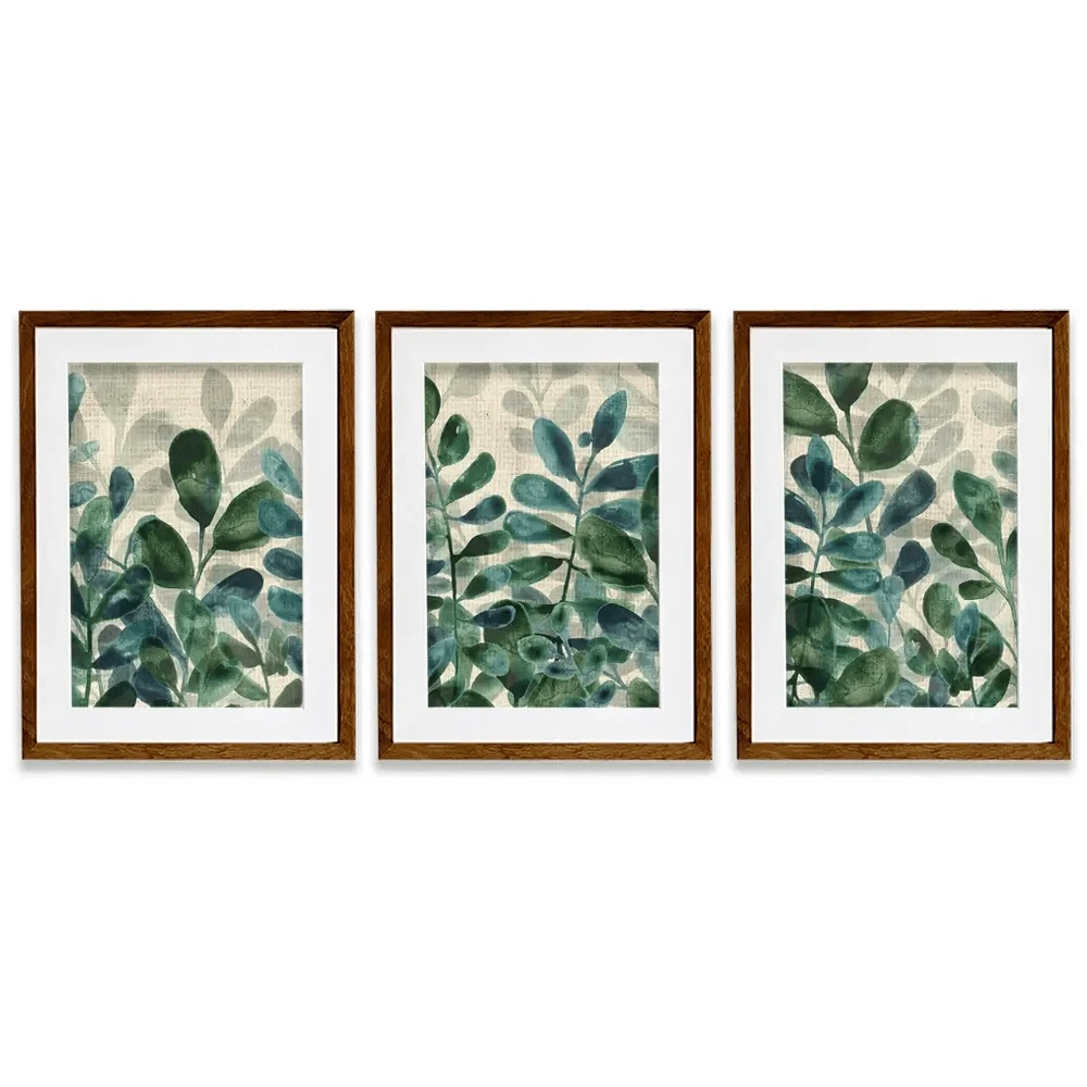 Verdant Sophistication Framed Art Print Trio Verdant Sophistication Framed Art Print Trio wall art product June Erica Vess