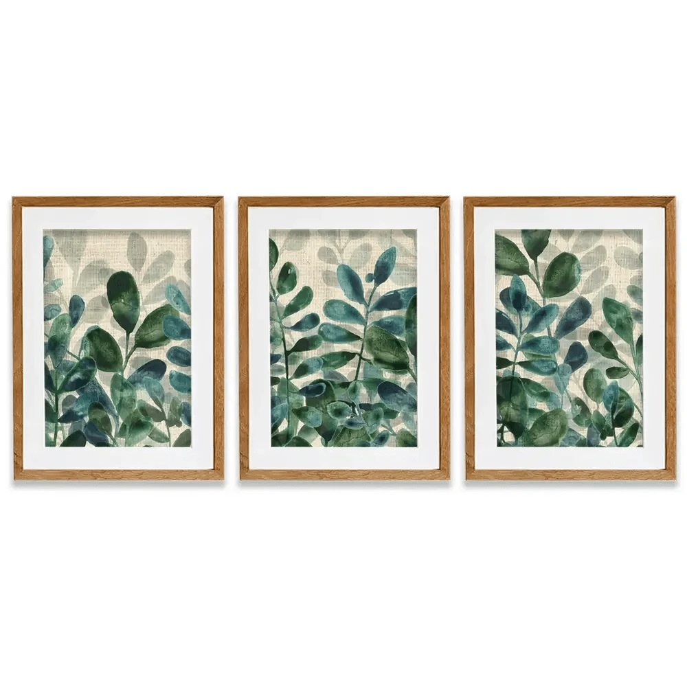 Verdant Sophistication Framed Art Print Trio Verdant Sophistication Framed Art Print Trio wall art product June Erica Vess