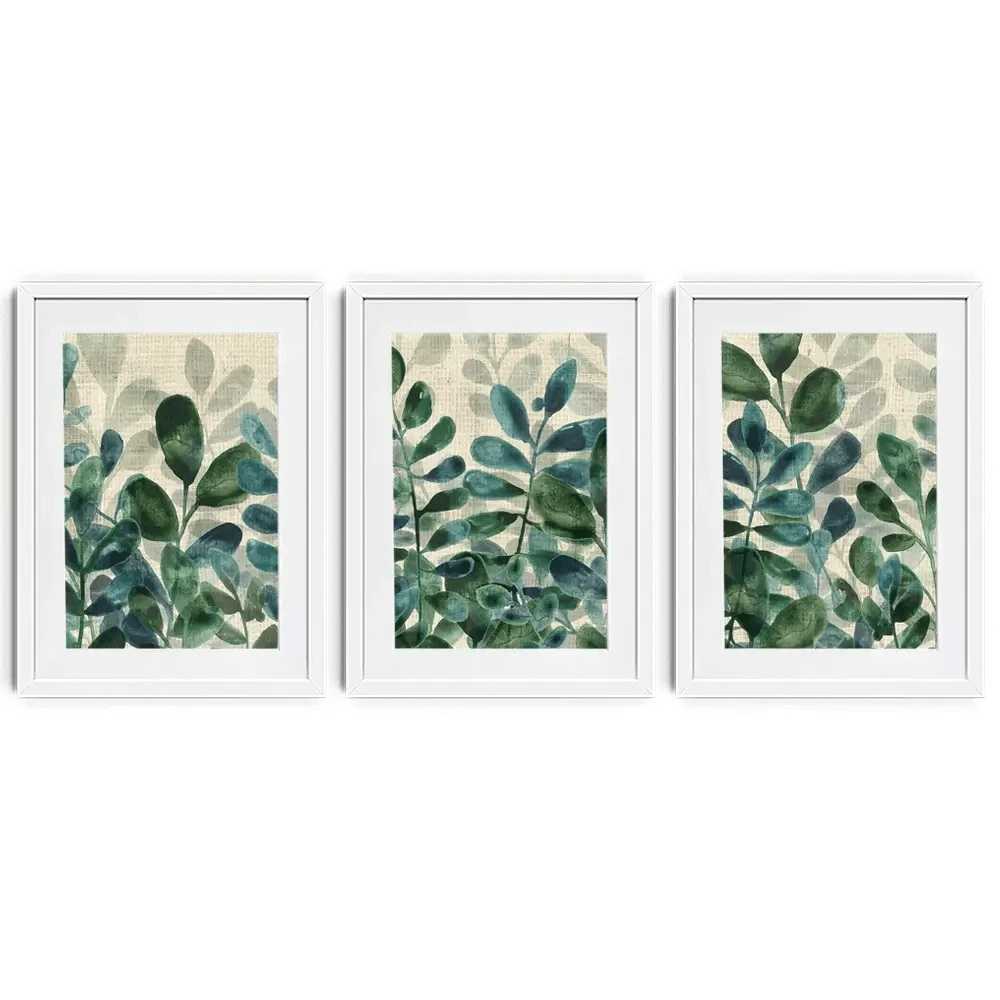 Verdant Sophistication Framed Art Print Trio Verdant Sophistication Framed Art Print Trio wall art product June Erica Vess
