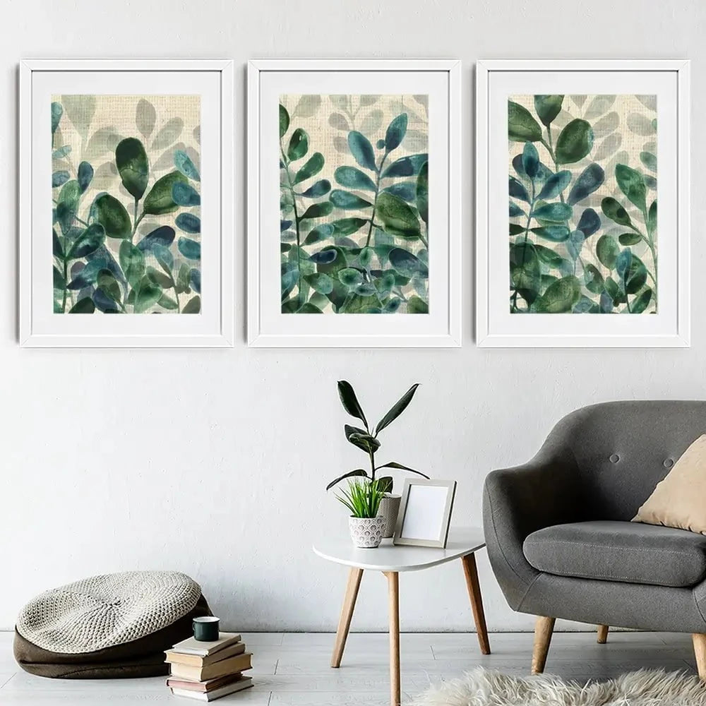 Verdant Sophistication Framed Art Print Trio Verdant Sophistication Framed Art Print Trio wall art product June Erica Vess