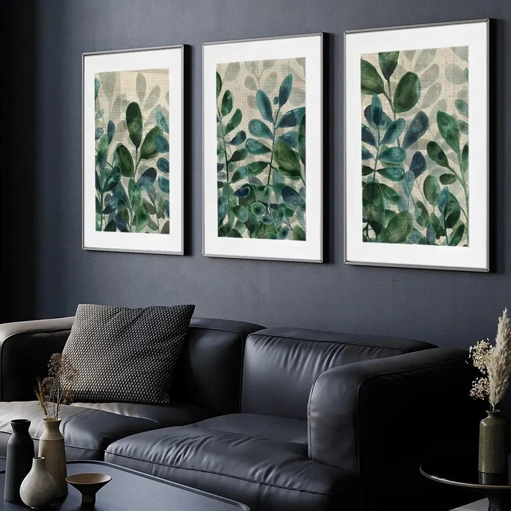 Verdant Sophistication Framed Art Print Trio Verdant Sophistication Framed Art Print Trio wall art product June Erica Vess