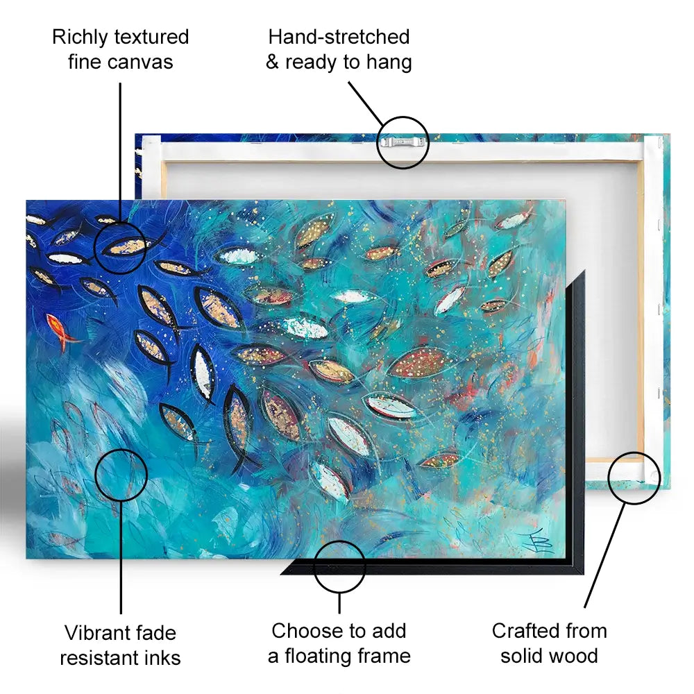 Very Fishy Canvas Print Very Fishy Canvas Print wall art product Jane Brookshaw