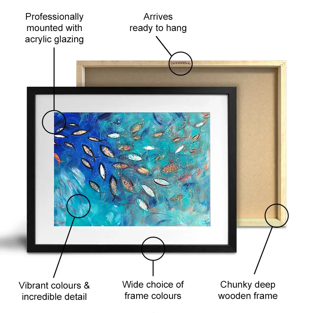 Very Fishy Framed Art Print Very Fishy Framed Art Print wall art product Jane Brookshaw